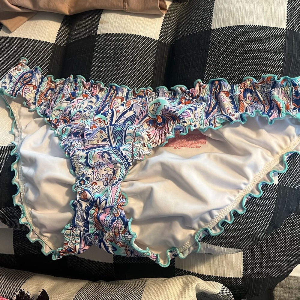 Victoria’s Secret ruffle cheeky swim bottom